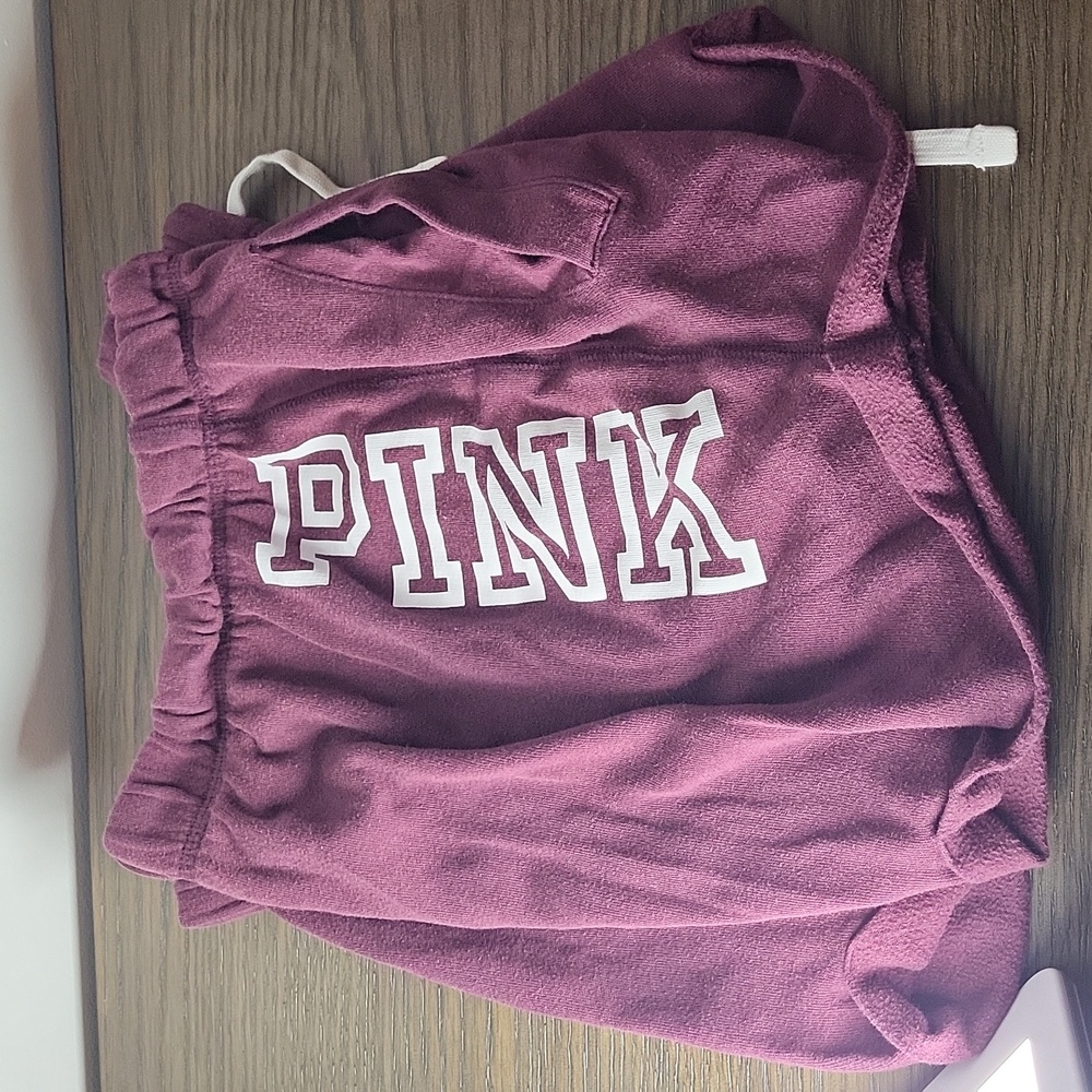 Victoria's Secret maroon shorts with pockets